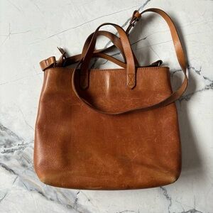 Madewell Tan Leather Crossbody Bag